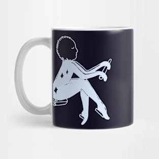 Sleep travel (pale blue ink) Mug